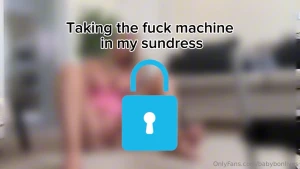 Fuck machine fun in my sun dress well baby after reviewing the machine