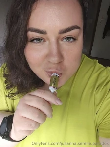 Sweet on the outside sinful on the tongue i let it melt slowly first