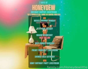 7 days of honeydew birthday content countdown let s countdown and cum part 1