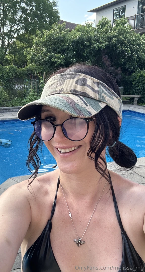 Oh no i forgot my bikini bottoms who wants to come in the pool with me 