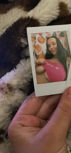 You totally need a polaroid pic of me and my big tits wanting to spill
