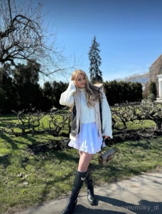 As you glide along the winding pathways delicate petals caress your