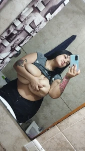 Big tits tease while drying my hair just stepped out of the shower my