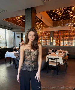 I love wearing corsets especially see-through ones