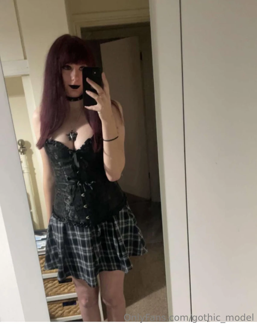 Very gothic in my corset 