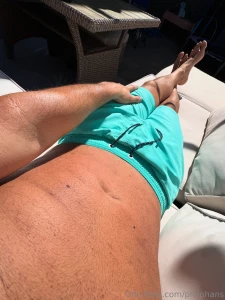 Just out here soaking up the sun and giving the neighbors something to