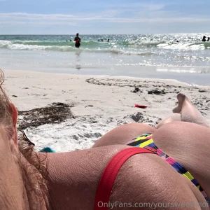 I went to clearwater beach yesterday