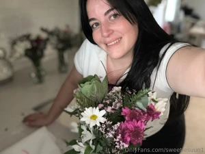 I m unsure whether i like flowers more or how this thong looks on me part 4