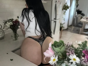 I m unsure whether i like flowers more or how this thong looks on me part 7