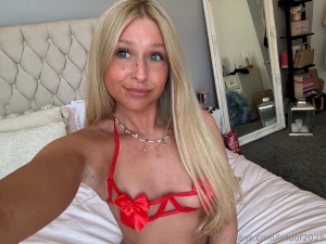 Blonde british and blushing