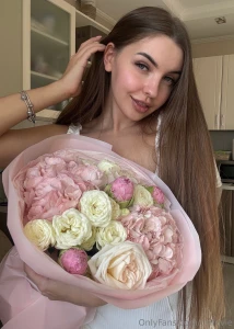 My favorite shades are in the bouquet and on my lips when i smile at