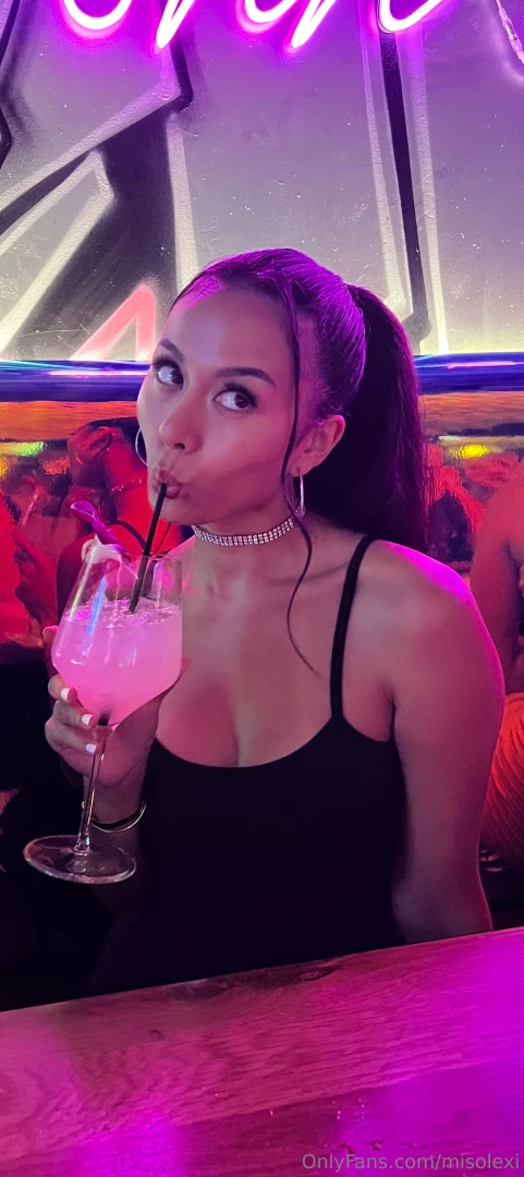 Sipping something sweet want a taste 