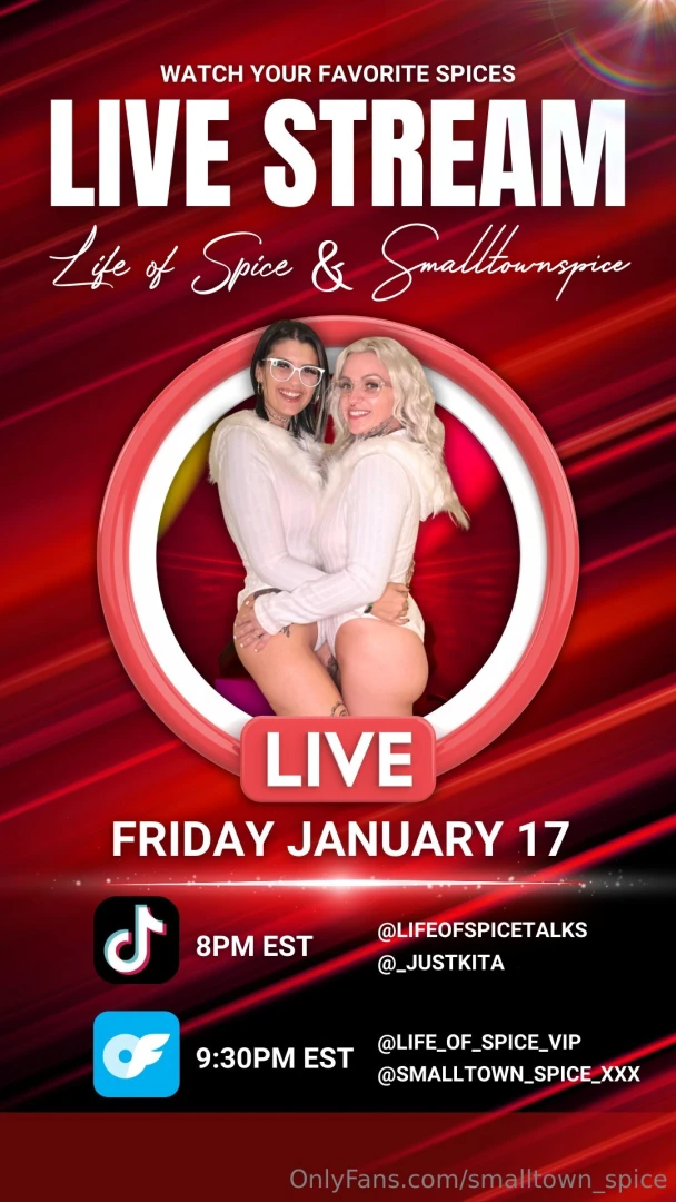 Going live on friday over on vip with life_of_spice_vip subscribe now 