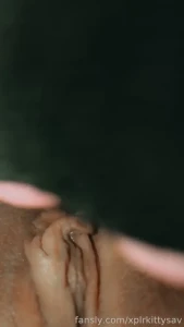 Kitty playing with her kitty