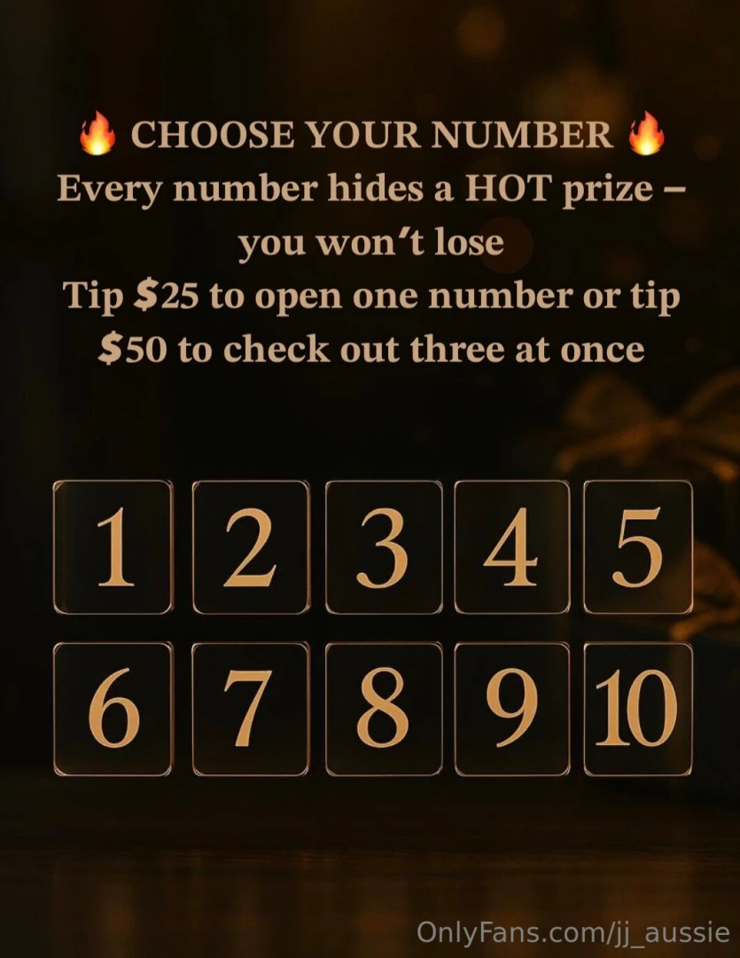 The rules are simple tip 25 to open one number or tip 50 to check out 