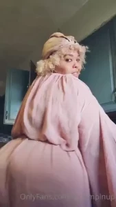 Just dancing and cleaning the kitchen still doing burlesque this week