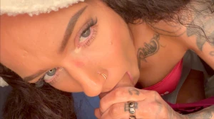 Had to dip out of the rain to get our freak on in the storage