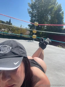Sunbathing between matches