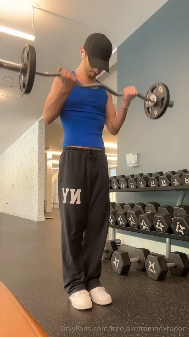 It sucks that i can t be naked n workout at my gym but i can at home 