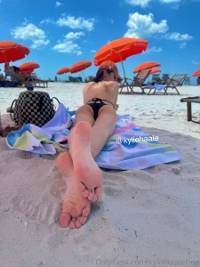 I lost track of how many people were staring at my feet on the beach