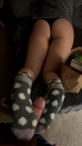 He just pulls his dick out for me to play with while i sit amp watch