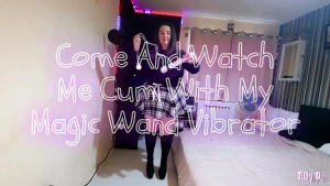 This ones extra naughty me masturbating with my wand wearing my mini