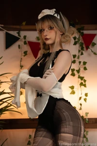 Dark maid is here maid cosplayer anime fyp animegirl gothgirl altgirl part 1
