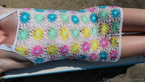 Enjoying the sunshine check you dms for spicier photos