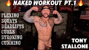 New solo video title naked workout muscle worship nude lifts finale pt