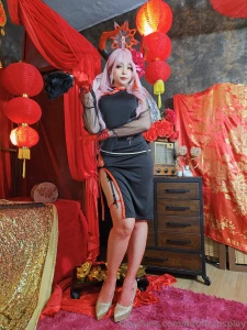 Kyougoku satsuki black chinese dress 16 photo uncen 30 usd limit 2