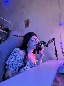 Smart but oh-so-naughty sitting pretty in white and playing with my