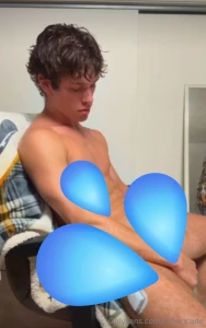 Hot cum shot your favorite college bro needed a release after studying