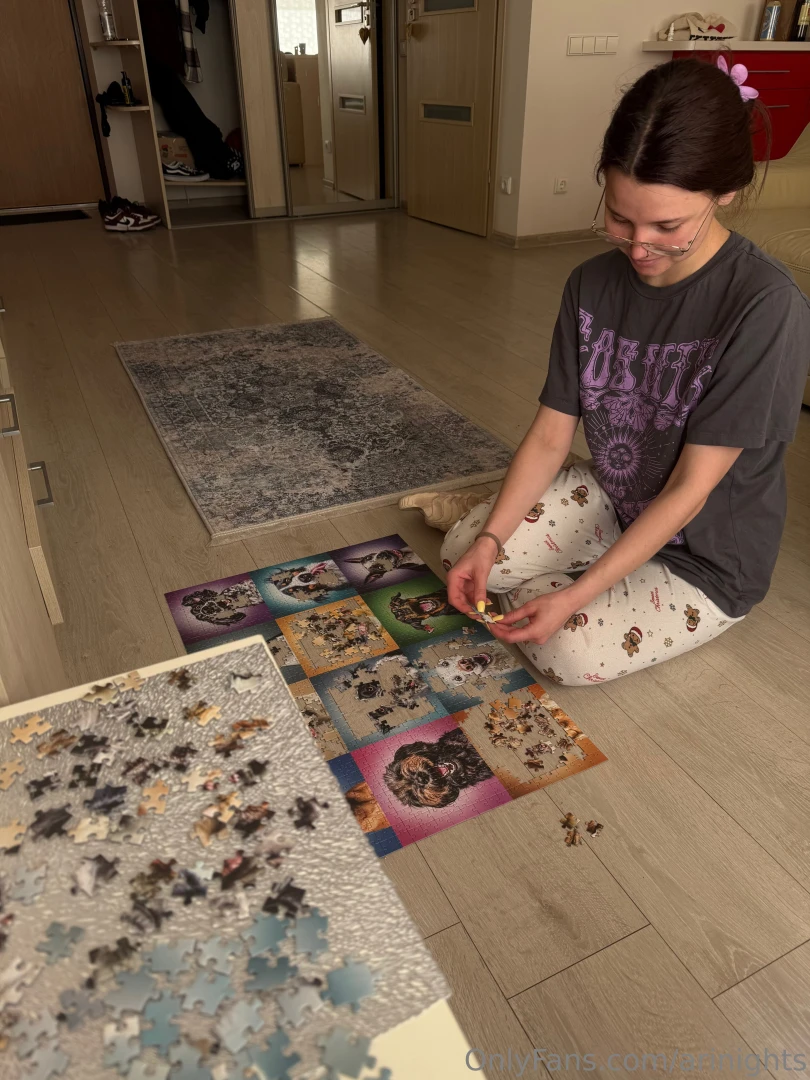 My perfect day off doing puzzles and taking it slow 