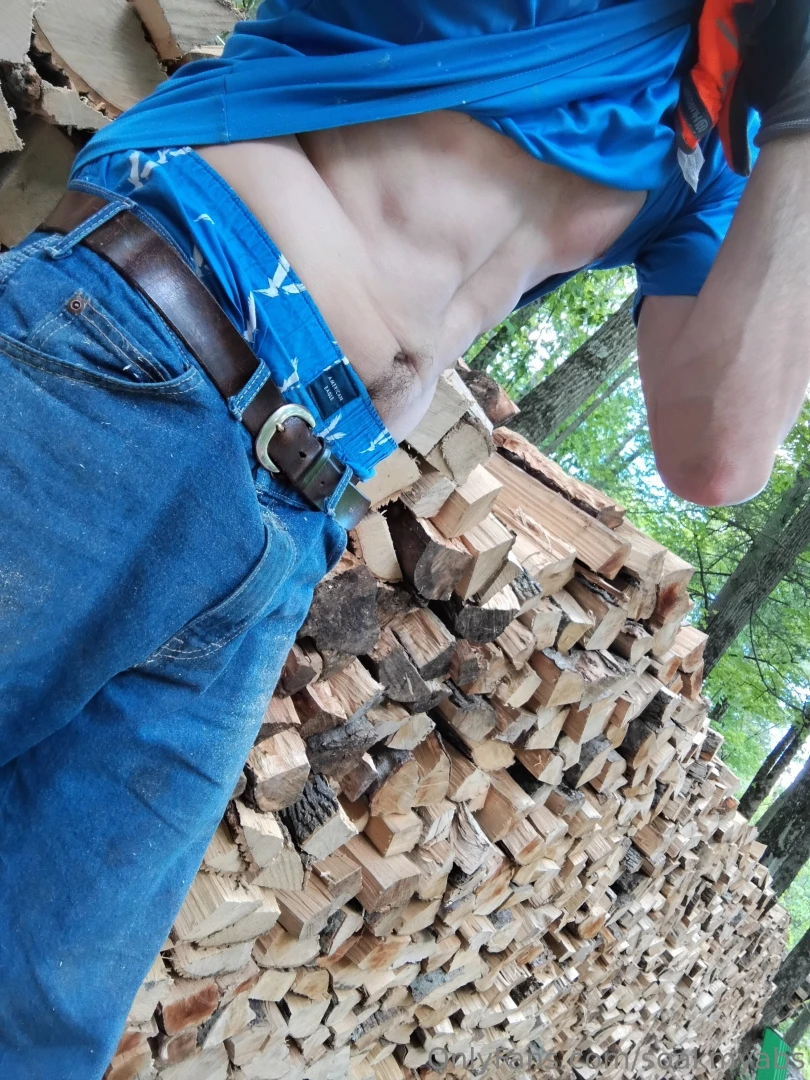Getting a workout in the woods 