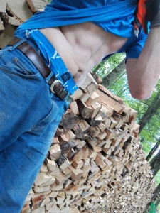 Getting a workout in the woods