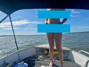 I got super horny while out on the boat with my friend watch me take
