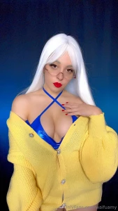 What a granny hides under her cardigan