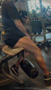 Working hard getting nice and sweaty