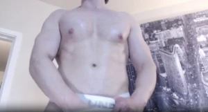 Shirtless after the gym