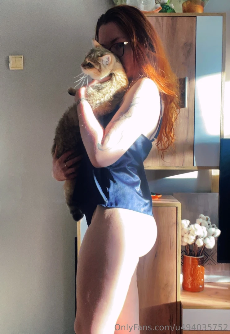 I m stroking my pussy cat every morning she s very satisfied and when 