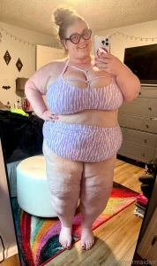 Who likes purple swimwear