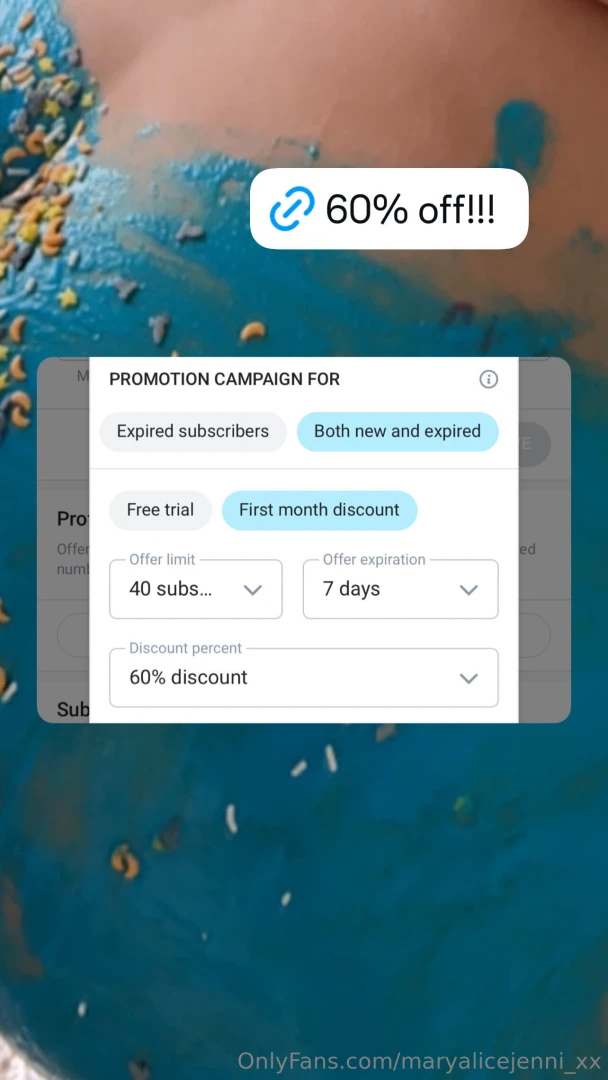 60 off linkin bio maryalicejenni 