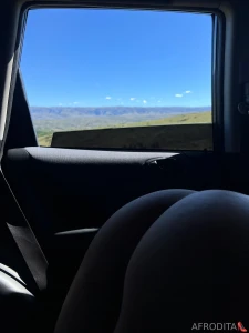 The view is stunning but my favorite sight is myself would you stay