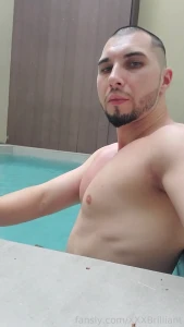 My cock on a pool and smoking solomale fyp bigcock bwc bigdick male