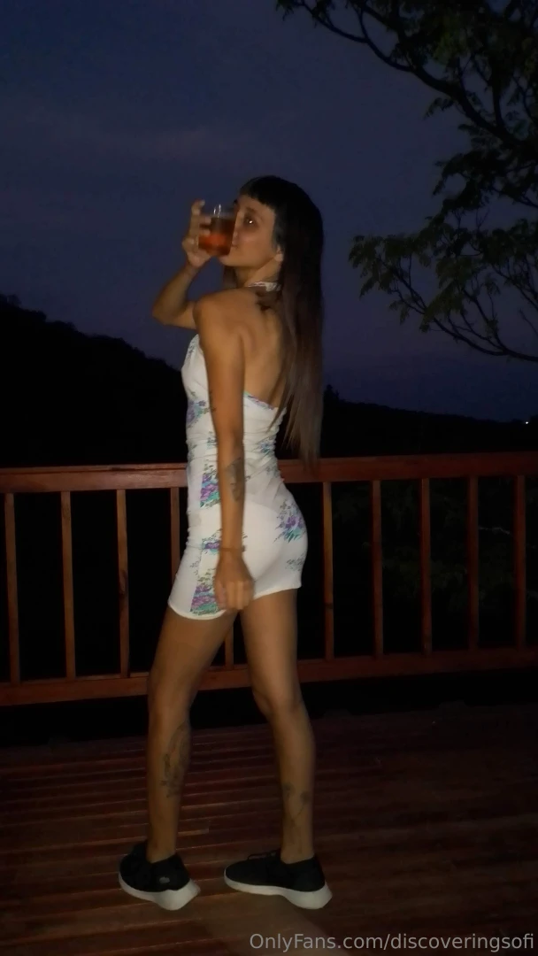 Sipping a little sunset magic the breeze feels delicious against my 