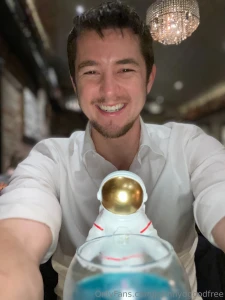 Thirsty thursday with my little astronaut buddy