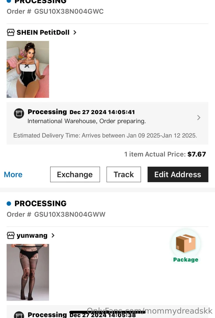 New lingerie ordered for new vids and photos stay tuned so excited part 5 