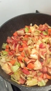 I woke up hungry in the middle of the night so i ended up making