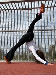 Heute war ich wieder auf meinem lieblingsplatz yoga machen ich liebe part 1