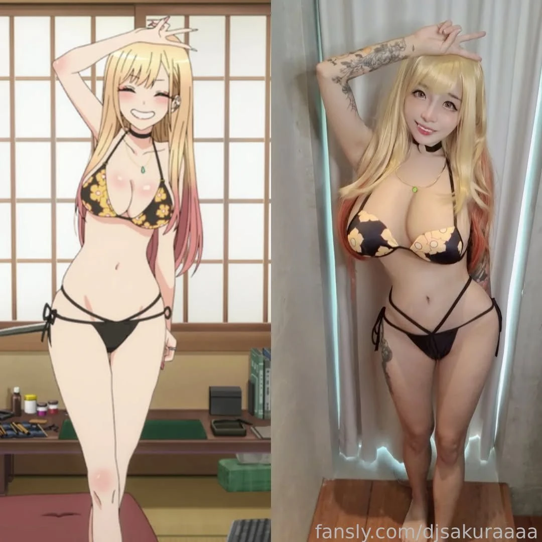 Marin-chan cosplay bikini bigtits petite young japanese asian waifu 